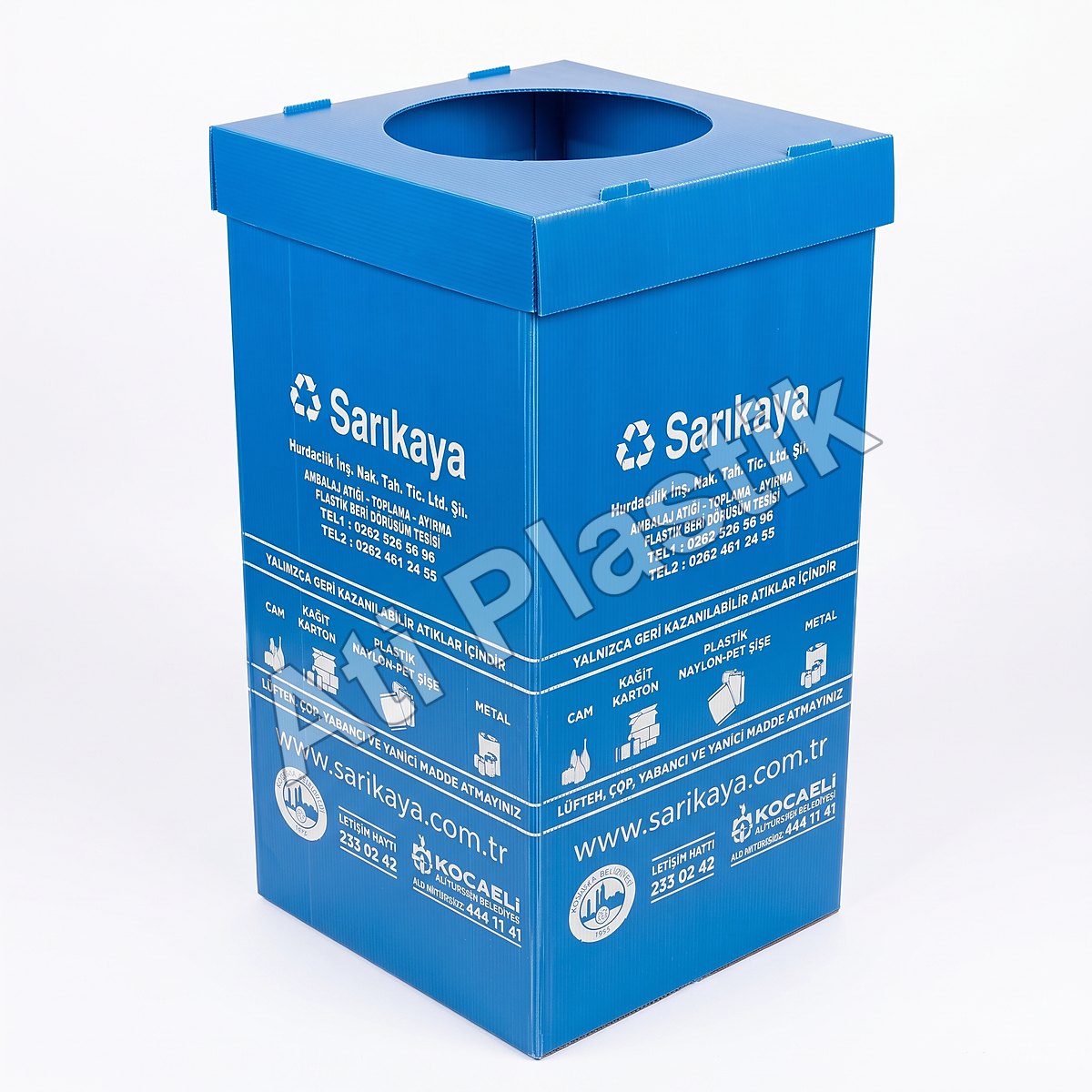 PP Oluklu Plastik Geri Dönüşüm Kutusu 6