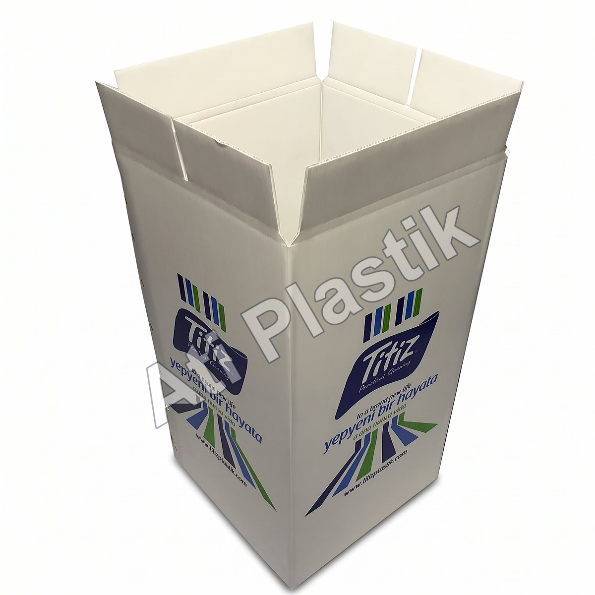 PP Oluklu Plastik Geri Dönüşüm Kutusu 8