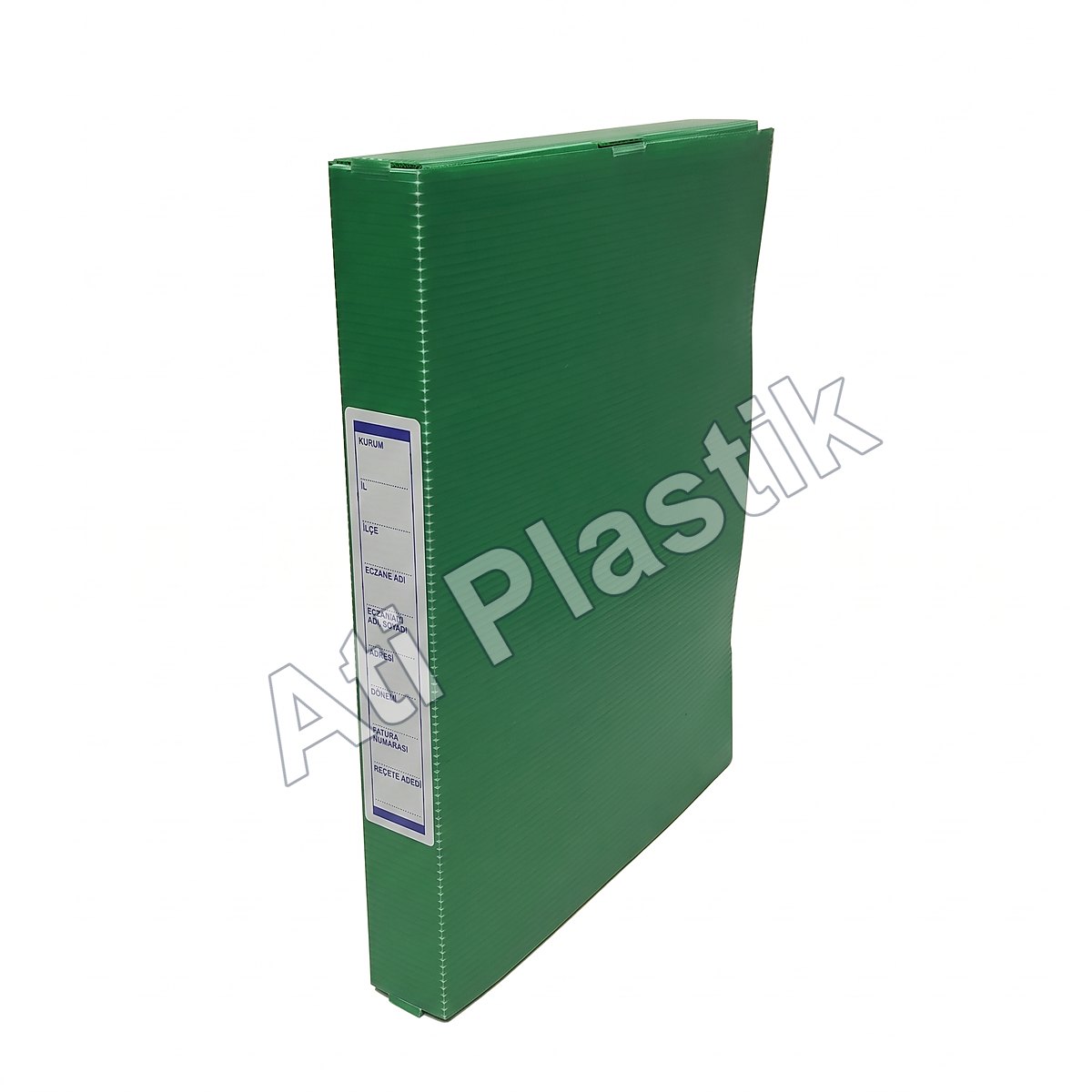 Oluklu PP Plastik SGK ve Reçete Kutusu